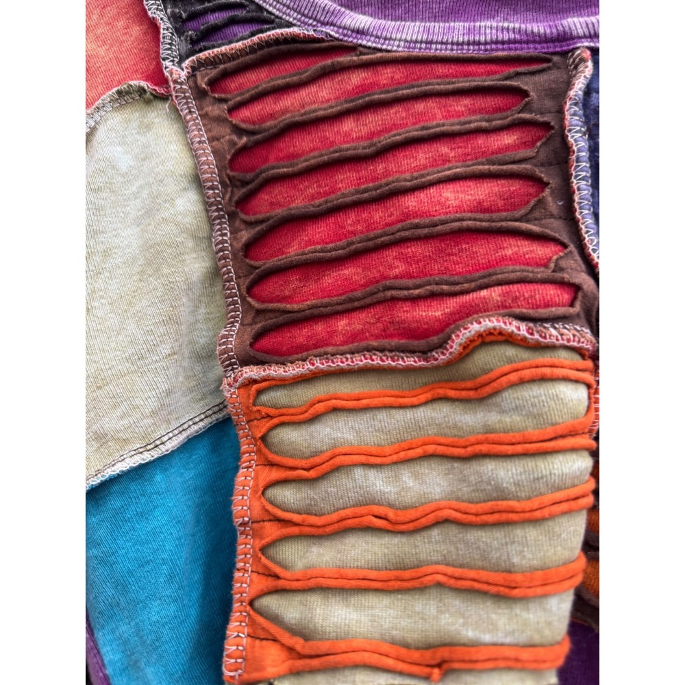 Rising International Patchwork Multi-Color Long S… - image 6